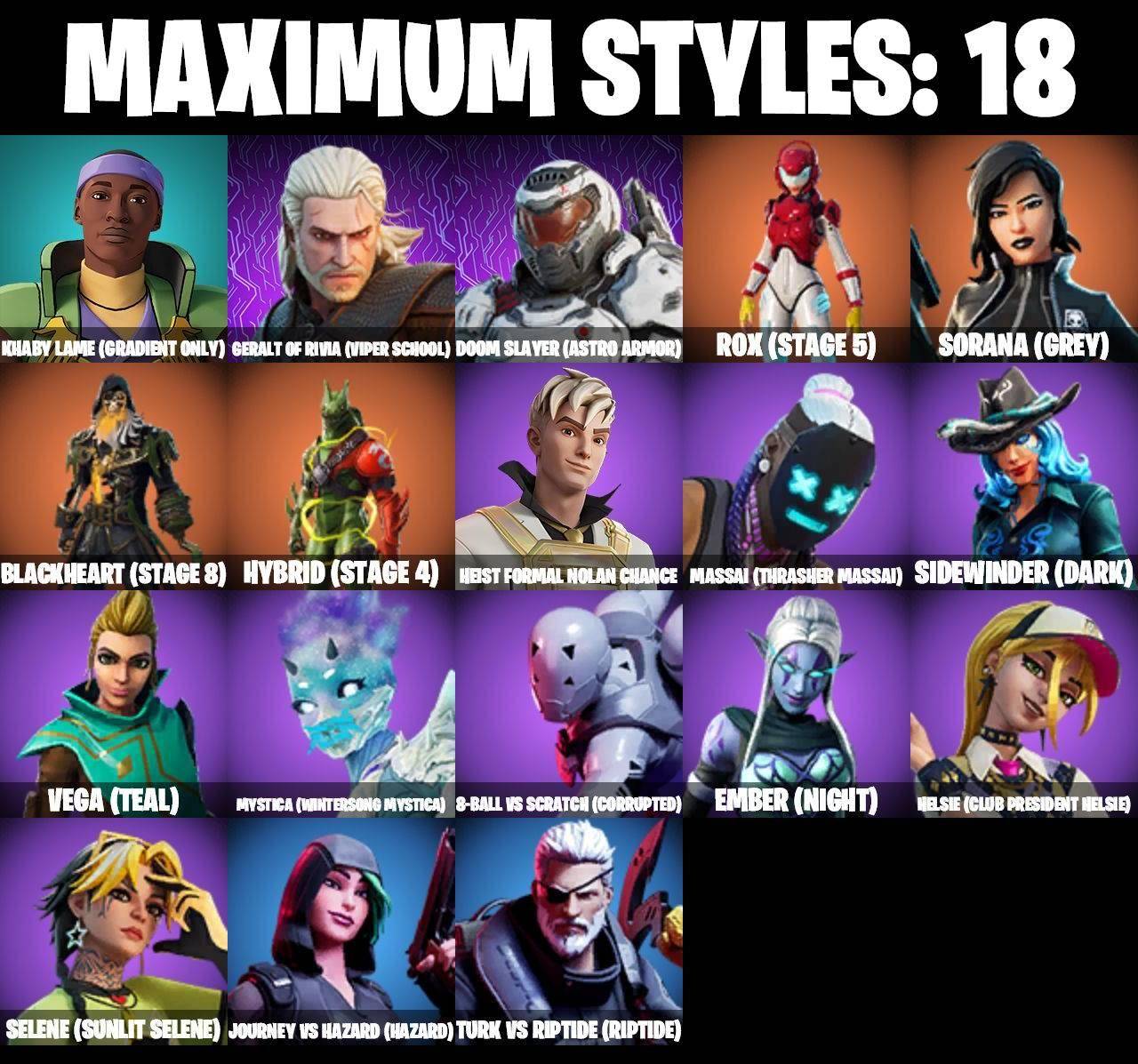 100+ Skins