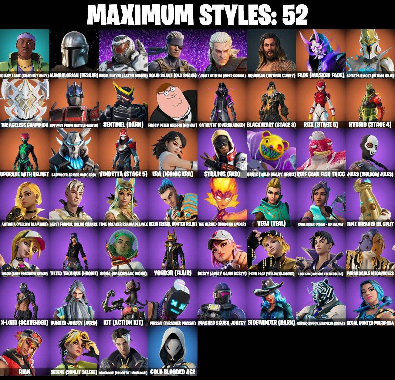 150+ Skins